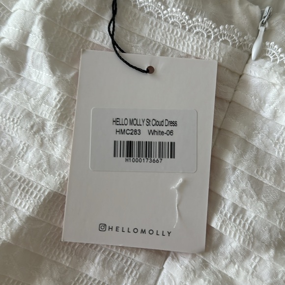 Hello Molly St. cloud Dress White Size US 2 New with Tags - Picture 8 of 8